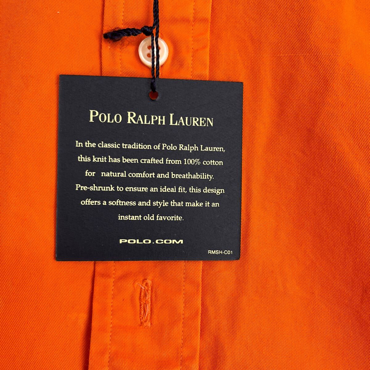 未使用品★Polo Ralph Lauren★オレンジ系★ボタンダウンーシャツ★サイズL~LLの画像3