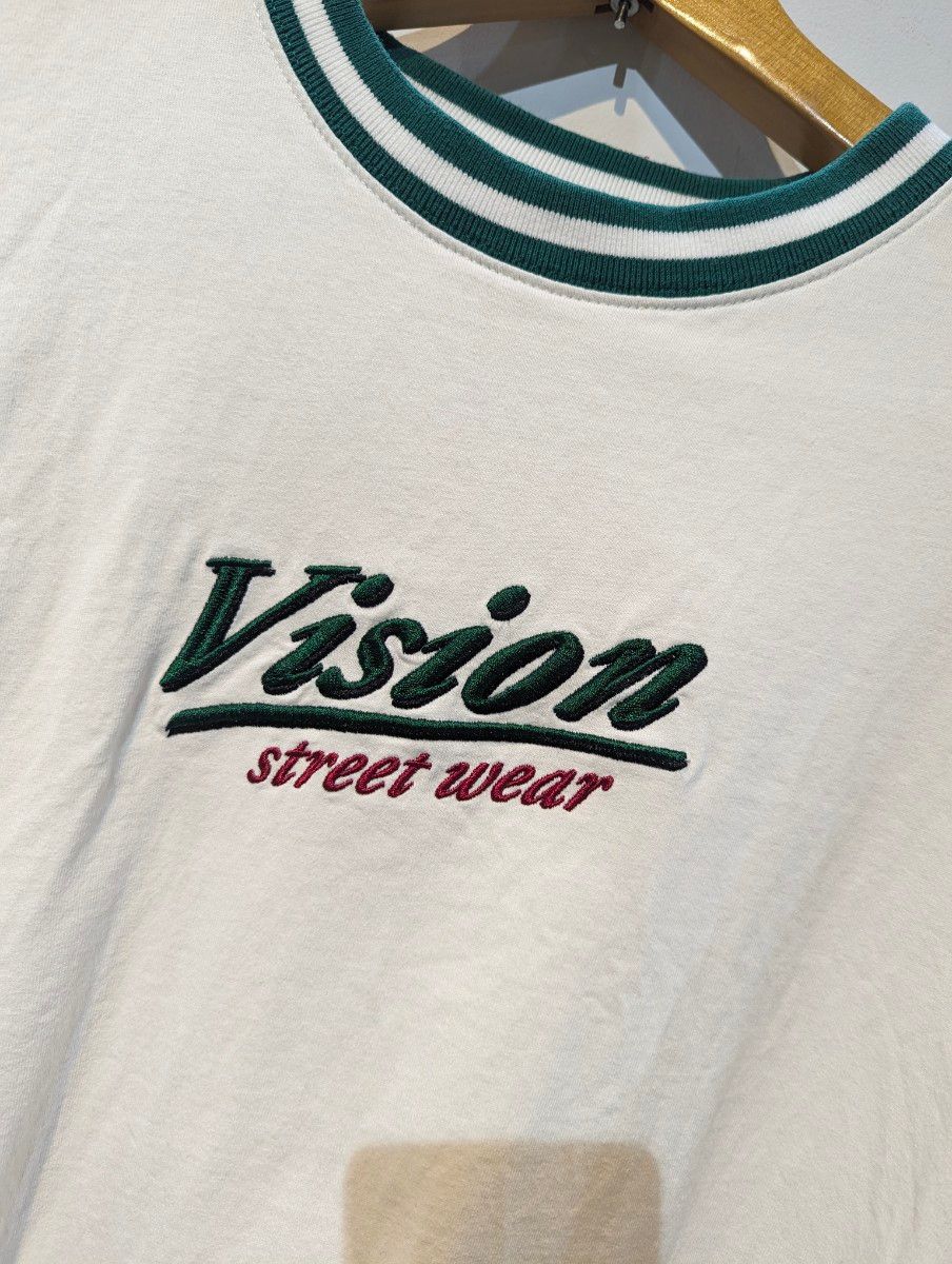 vision street wear  ロンT ホワイト ヴィジョンストリートウェア 長袖Tシャツ