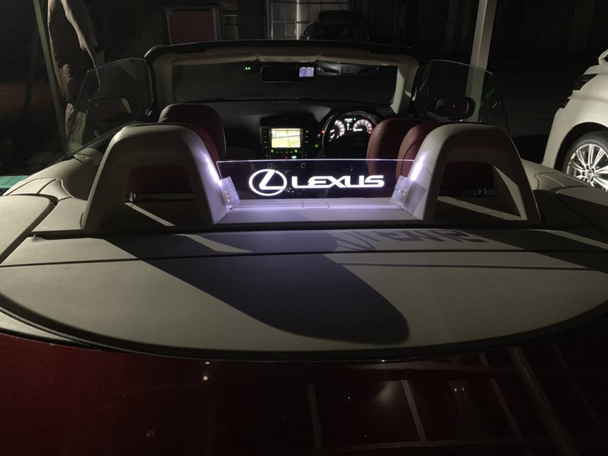 valkyrie style Lexus ISC is250c is350c exclusive use Wind deflector LEXUS character remote control attaching lexus is-c LED white 