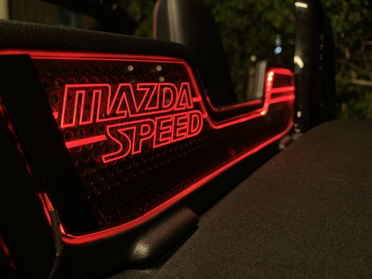 valkyrie style マツダロードスター　ND専用　ウィンドディフレクター　MAZDASPEED文字　LED赤.......,._画像1