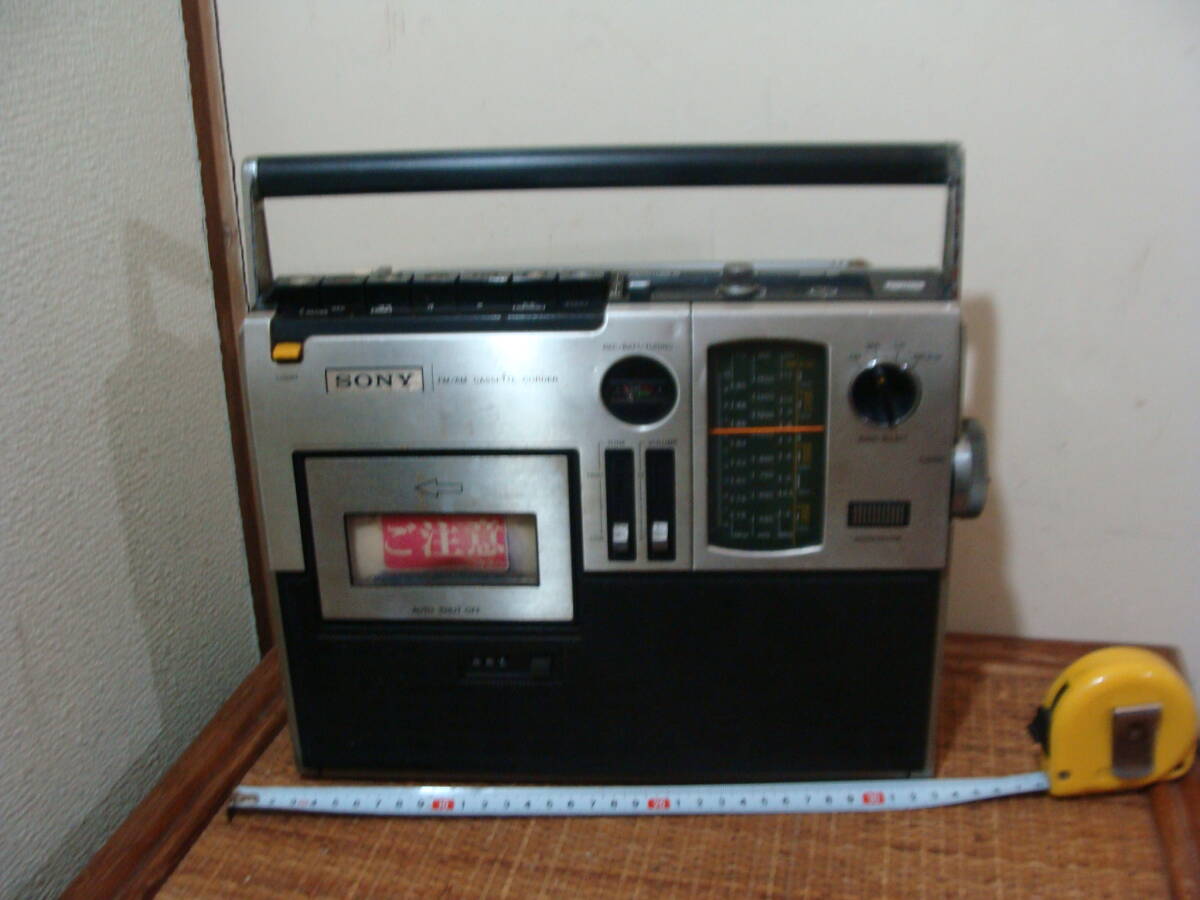 ジャンク品 SONY ソニー CF-1700 ラジカセ ラジオカセットレコーダーの画像1