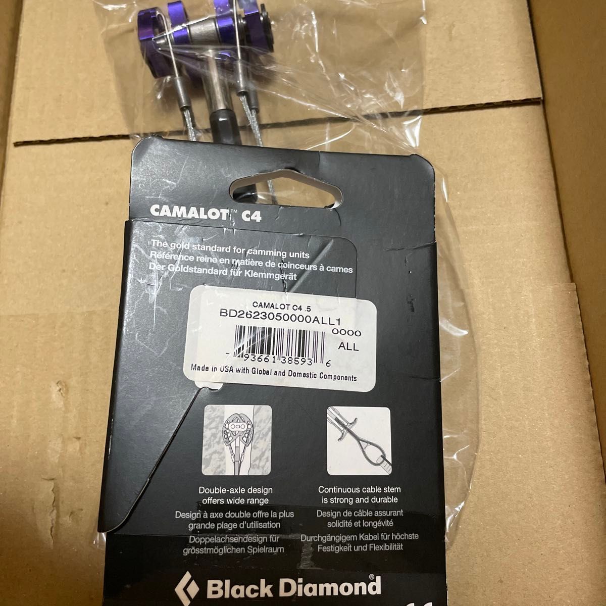 Black Diamond (ブラックダイヤモンド) キャメロットC4#0.5 BD10902 パープル camalot