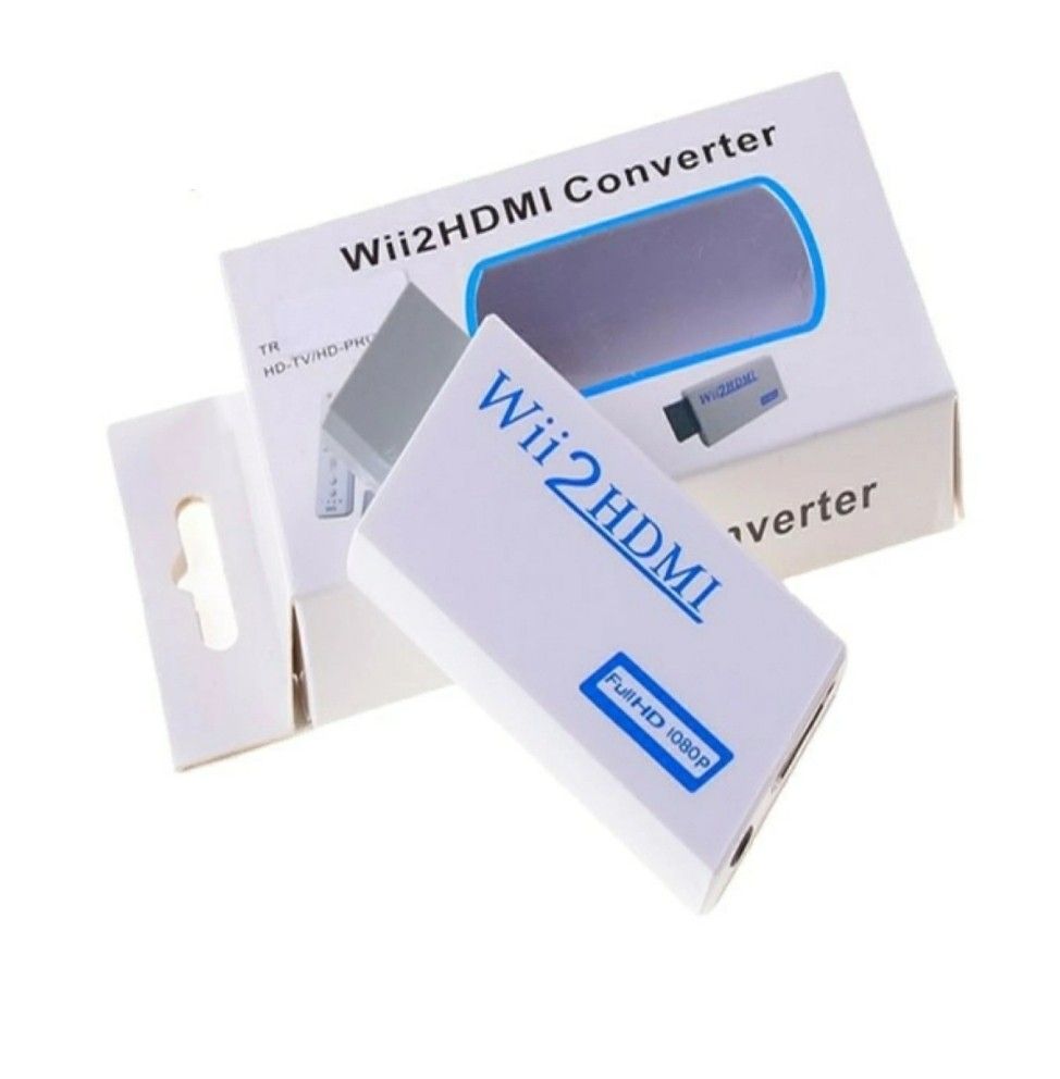 Wii HDMI 変換 アダプター 変換器 コンバーター ウィー ゲーム テレビ PCモニター Nintendo 任天堂 白