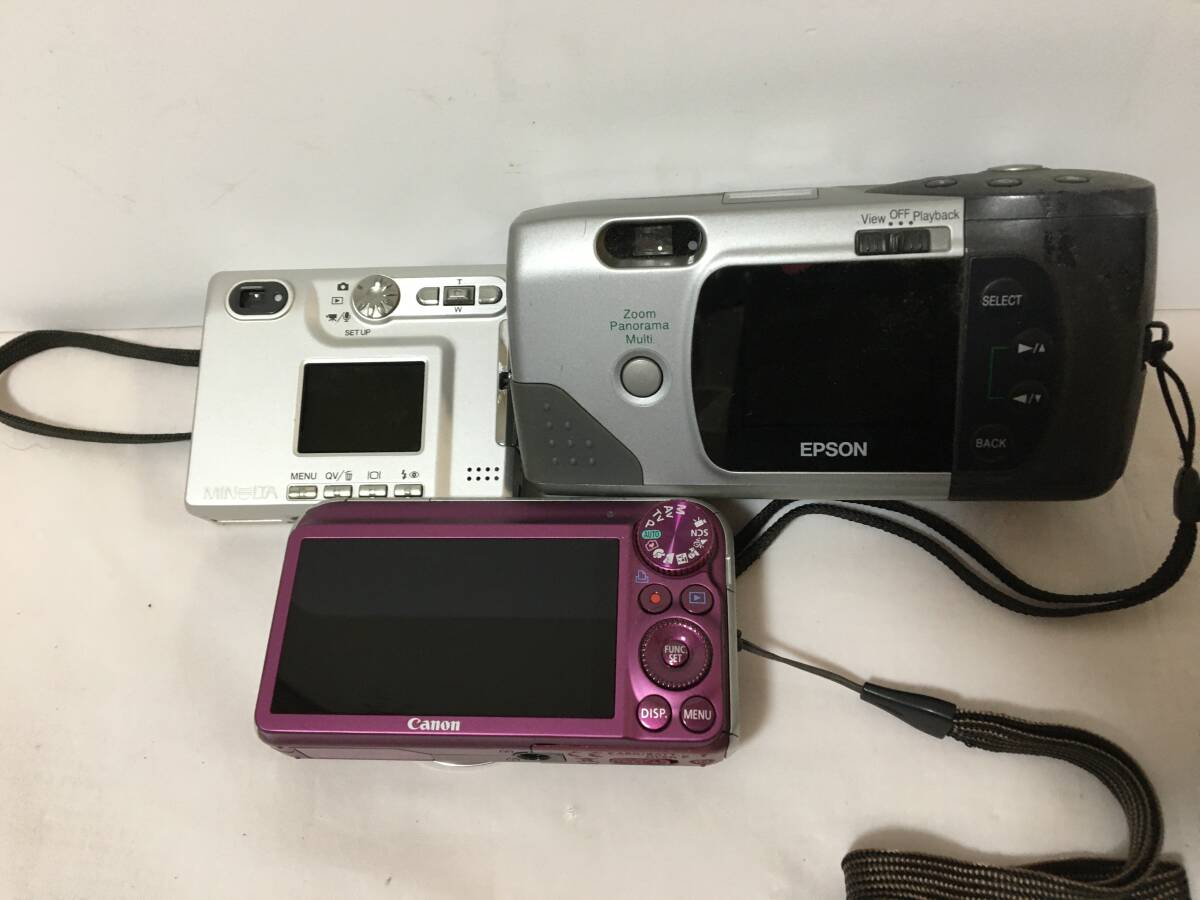 〇W062〇現状品 デジタルカメラ デジカメ 11台まとめ キャノン PowerShot SX210 IS/ニコン Coolpix 22x L6 A100/オリンパス μ-30/カシオの画像3