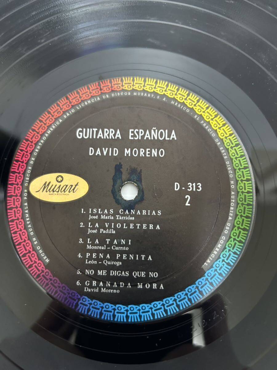 ◎W317◎LP レコード メキシコ盤 David Moreno/Guitarra Espaola/D-313/フラメンコ Flamenco_画像6