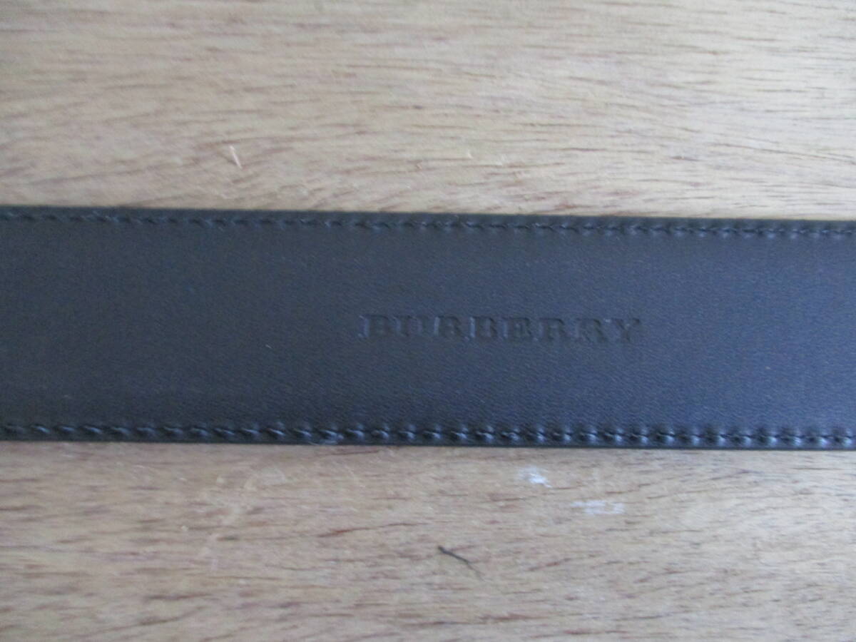 BURBERRY＊＊全長112,5cm＊幅3,5cm＊シャドー仕上げ＊カジュアルベルト[BR]サイズ調整可能_画像6