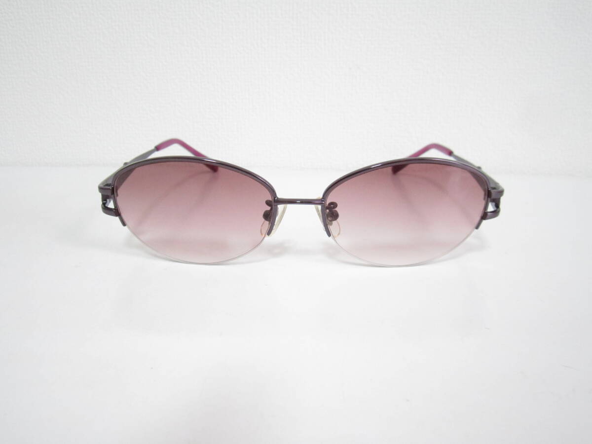 籠◆ビンテージ　レトロ　Jayro　JYS-9024　ジャイロ　バレル型　メタリックパープル　女性用　サングラス　眼鏡　程度良品