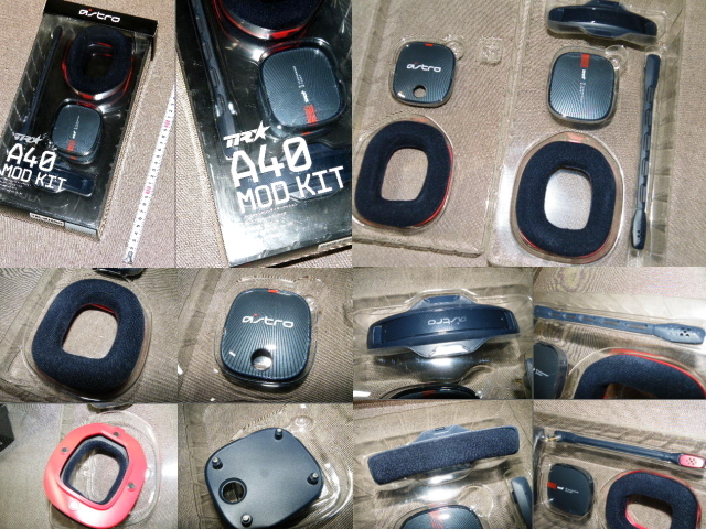 o品名o Astro A40 TR Mod Kit ロジクール Logicool A40TR MKBL ヘッドホン ヘッドセット系の取り換えパーツ系♪中身は使用?綺麗感かも品_画像1