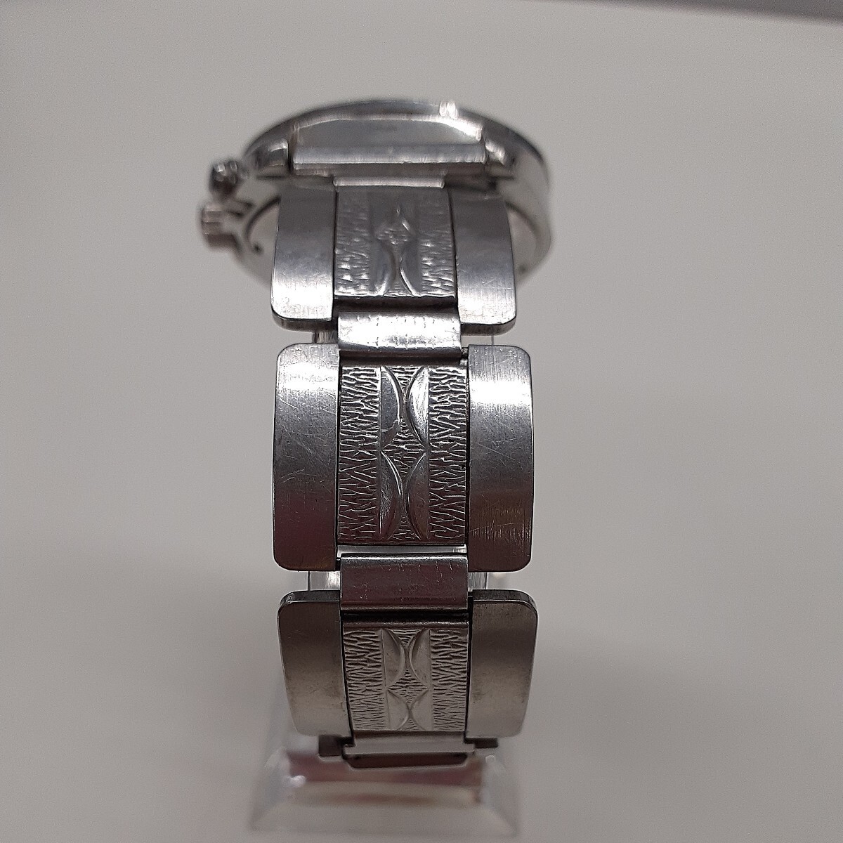 SEIKO AGS セイコー 腕時計 グリーン文字盤 5M22-6C30 自動巻き リューズ固着 ジャンク品　ま_画像3