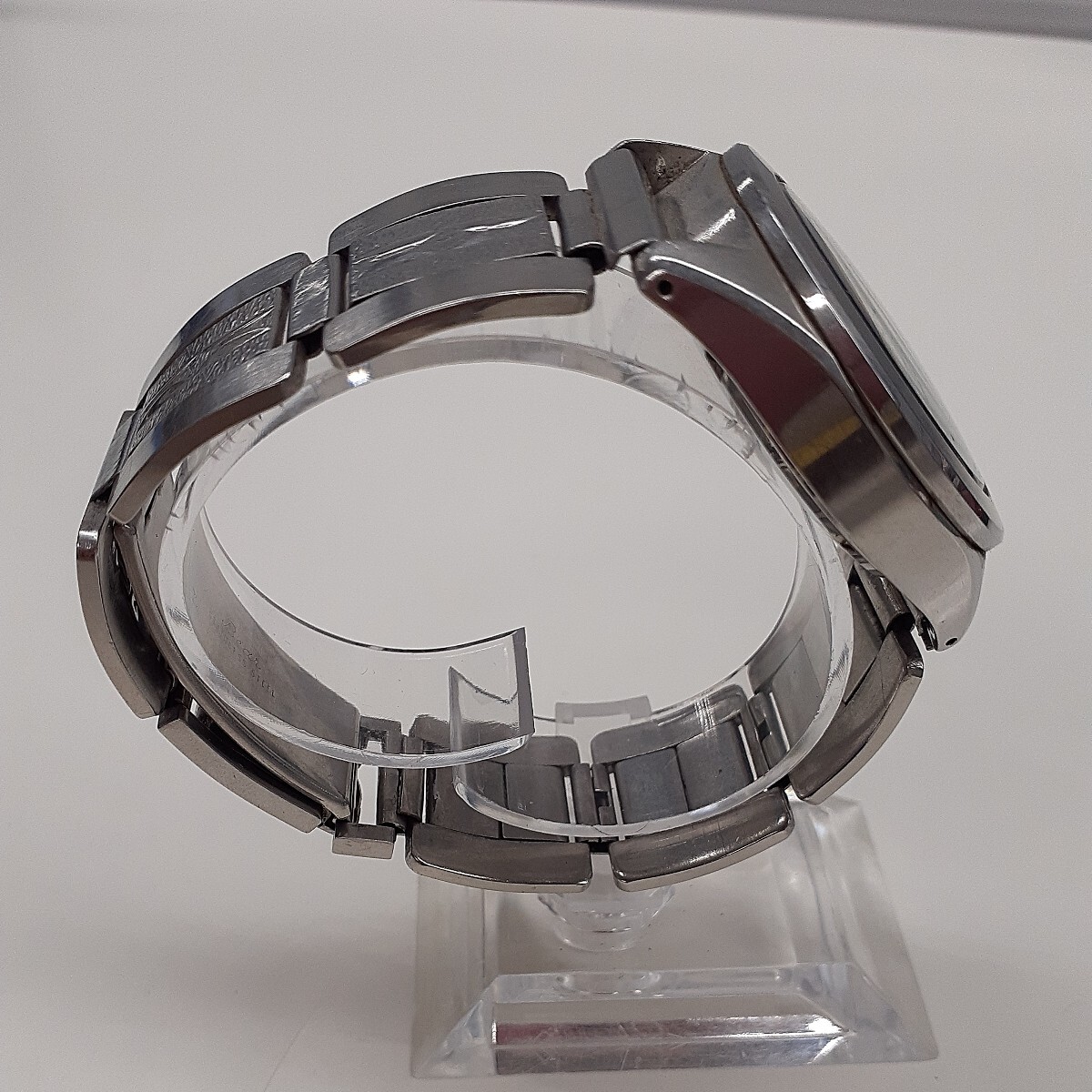 SEIKO AGS セイコー 腕時計 グリーン文字盤 5M22-6C30 自動巻き リューズ固着 ジャンク品　ま_画像4