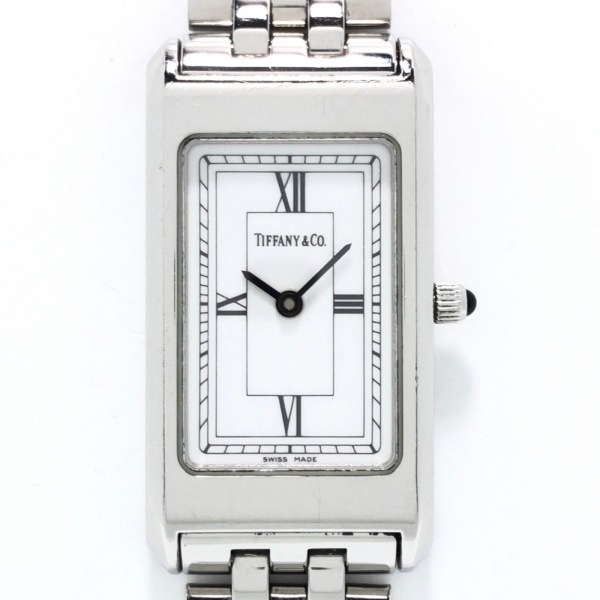 TIFFANY&Co.( Tiffany ) wristwatch Classics k air lady's white 