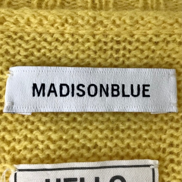 マディソンブルー MADISON BLUE カーディガン サイズF - イエロー レディース 長袖/ロング丈 トップス_画像3