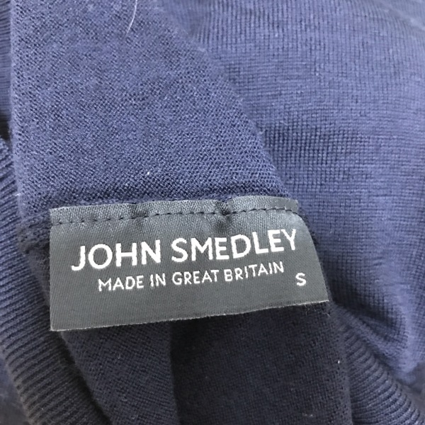 ジョンスメドレー JOHN SMEDLEY 長袖カットソー - ダークネイビー レディース タートルネック 美品 トップス_画像3