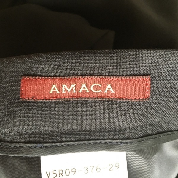 アマカ AMACA スカートスーツ - ダークネイビー レディース 3点セット(パンツ) レディーススーツの画像3