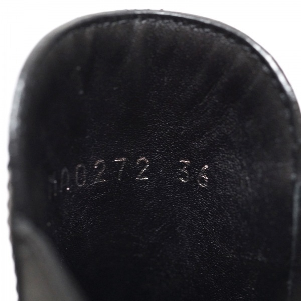 ルイヴィトン LOUIS VUITTON ショートブーツ 36 ルビー・ライン アンクルブーツ カーフレザー（皮革の種類：牛革） 黒 レディース MA0272_画像6