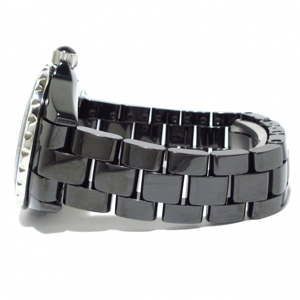 CHANEL( Chanel ) wristwatch # beautiful goods J12 H1625 lady's new model / ceramic /12P diamond index /33mm black 