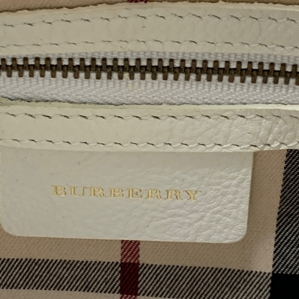  Burberry Burberry большая сумка - кожа × эмаль ( кожа ) белый × слоновая кость сумка 