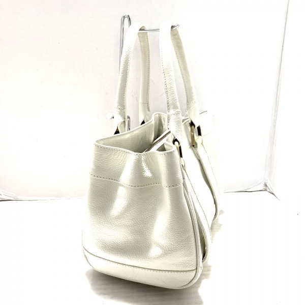  Burberry Burberry большая сумка - кожа × эмаль ( кожа ) белый × слоновая кость сумка 