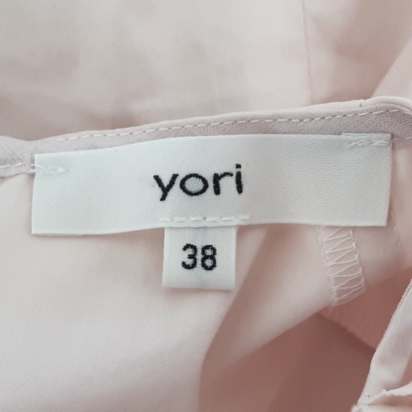ヨリ yori カットソー サイズ38 M - ライトピンク レディース 変形袖/フリル 美品 トップス_画像3