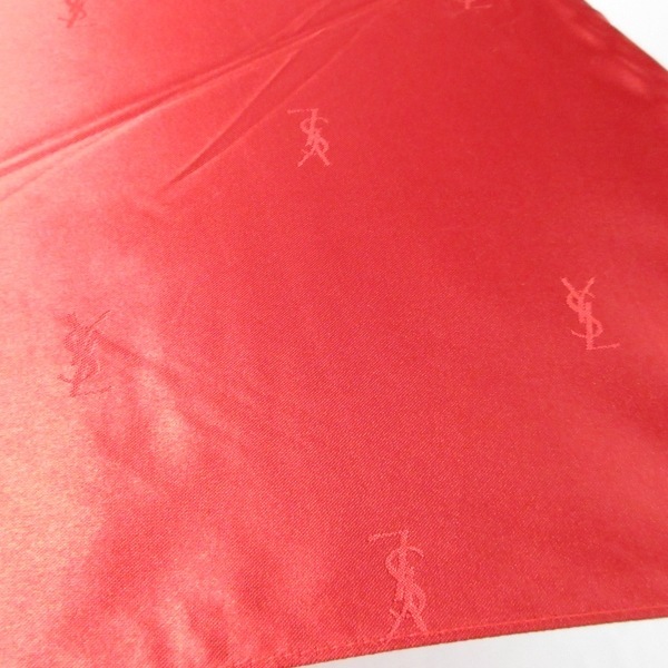 イヴサンローラン YvesSaintLaurent 折りたたみ傘 - 化学繊維 レッド 傘_画像6
