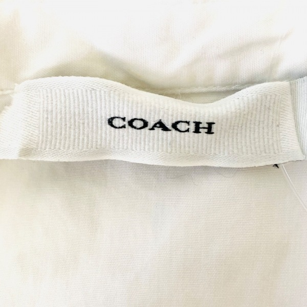 コーチ COACH 七分袖シャツブラウス サイズ0 XS - 白 レディース 刺繍/フリル トップスの画像3