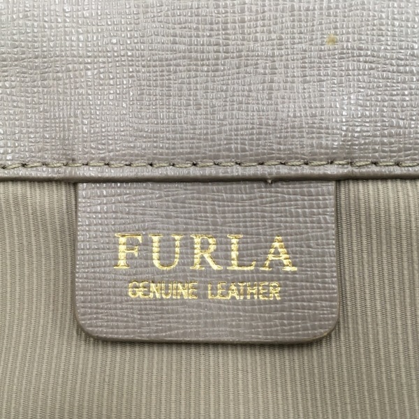 フルラ FURLA トートバッグ サリー レザー グレーベージュ バッグ_画像8