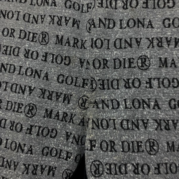 マークアンドロナ MARK&LONA パンツ サイズ48 XL MLM-0C-AT08 グレー×黒 メンズ ロゴ/総柄/フルレングス ボトムスの画像6