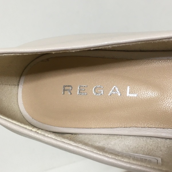 リーガル REGAL フラットシューズ 22 - レザー ベージュ レディース 靴_画像5