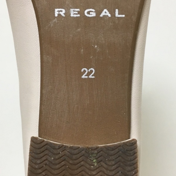 リーガル REGAL フラットシューズ 22 - レザー ベージュ レディース 靴_画像6