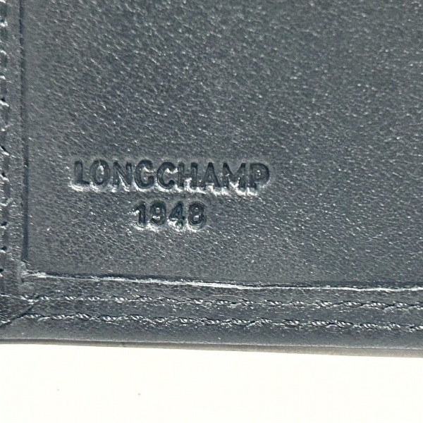 ロンシャン LONGCHAMP 手帳 - レザー 黒 カードケース付き 財布_画像4