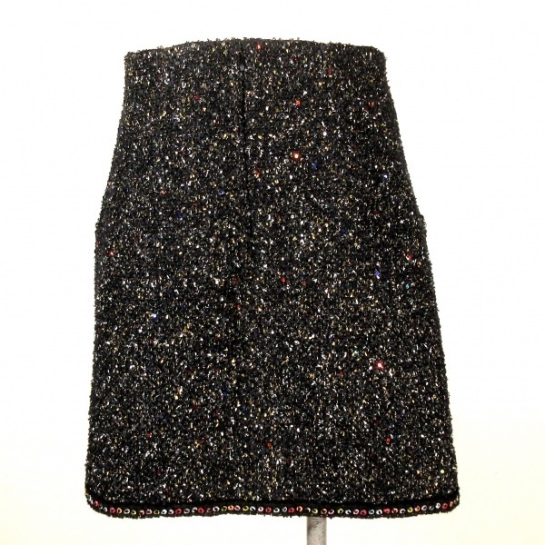  Chanel CHANEL юбка размер 38 M P57491 - чёрный × мульти- женский прекрасный товар низ 