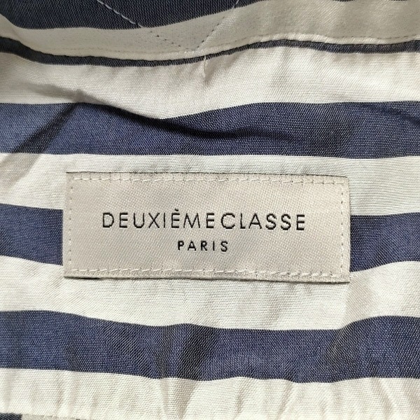 ドゥーズィエム DEUXIEME CLASSE 長袖シャツブラウス - 白×ネイビー レディース ストライプ トップス_画像3