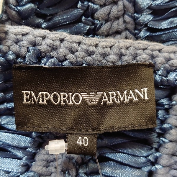 エンポリオアルマーニ EMPORIOARMANI カーディガン サイズ40 M - ブルーグレー レディース 半袖 トップス_画像3