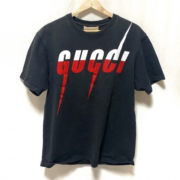  Gucci GUCCI короткий рукав футболка размер S 565806 - чёрный × красный × белый женский tops 