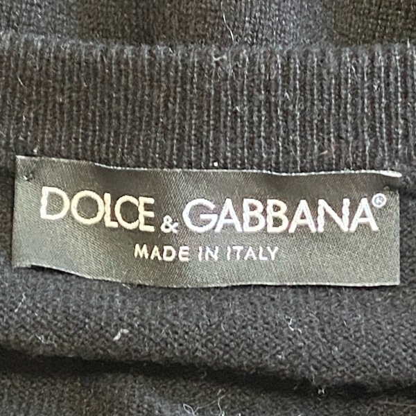 ドルチェアンドガッバーナ DOLCE&GABBANA カーディガン - 黒×グリーン×マルチ レディース 長袖/ビーズ/フラワー(花) トップスの画像3