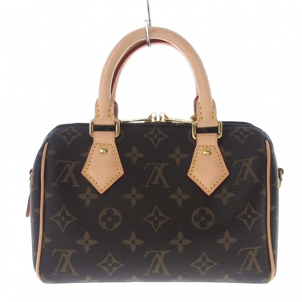 ルイヴィトン LOUIS VUITTON ハンドバッグ M46222 スピーディバンドリエール20 モノグラム・キャンバス ベージュ レディース RFID確認済み_画像3