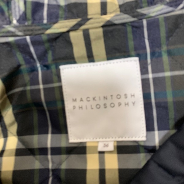 マッキントッシュフィロソフィー MACKINTOSH PHILOSOPHY ブルゾン サイズM36 - ダークネイビー レディース 長袖/キルティング/中綿/冬 美品_画像3