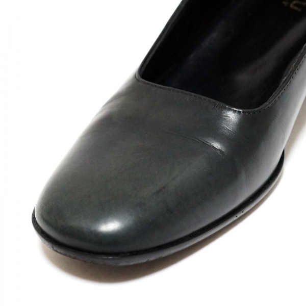  Hirofu HIROFU pumps 23 - leather black lady's shoes 