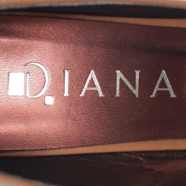 ダイアナ DIANA パンプス 22 1/2 - エナメル（レザー） ライトブラウン×シルバー レディース 靴_画像5