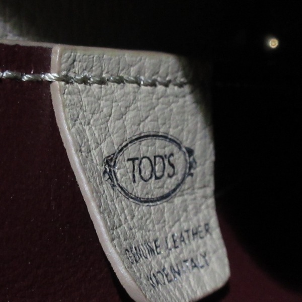  Tod's TOD\'S handbag T time less leather gray beige micro bag bag 