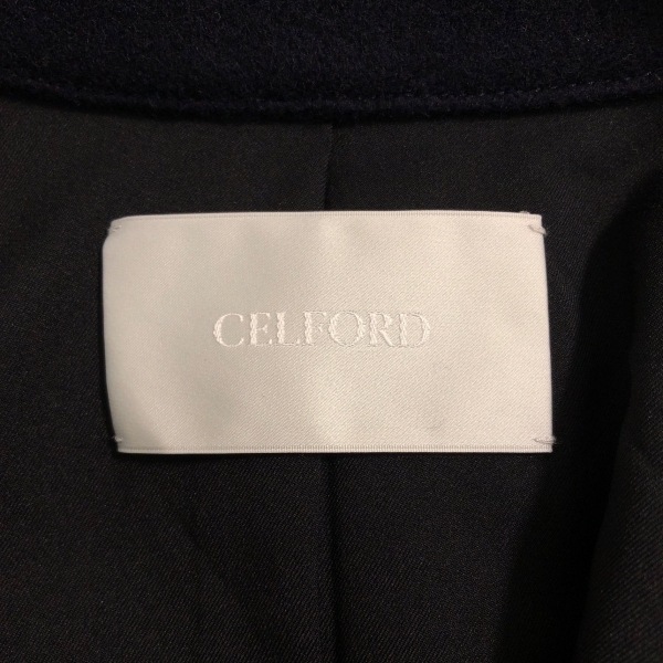 セルフォード CELFORD ポンチョ サイズ36 S - ダークネイビー レディース 冬 ジャケット_画像3