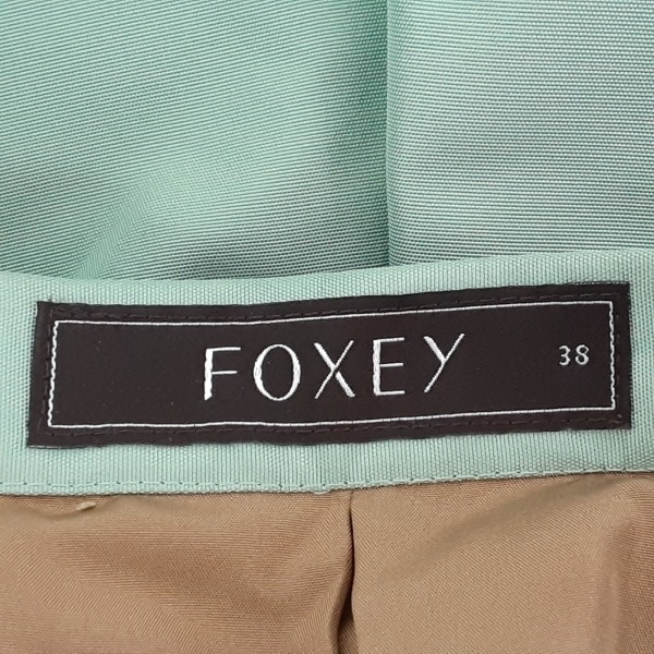 フォクシー FOXEY スカート サイズ38 M - ライトグリーン レディース ひざ丈 美品 ボトムス_画像3