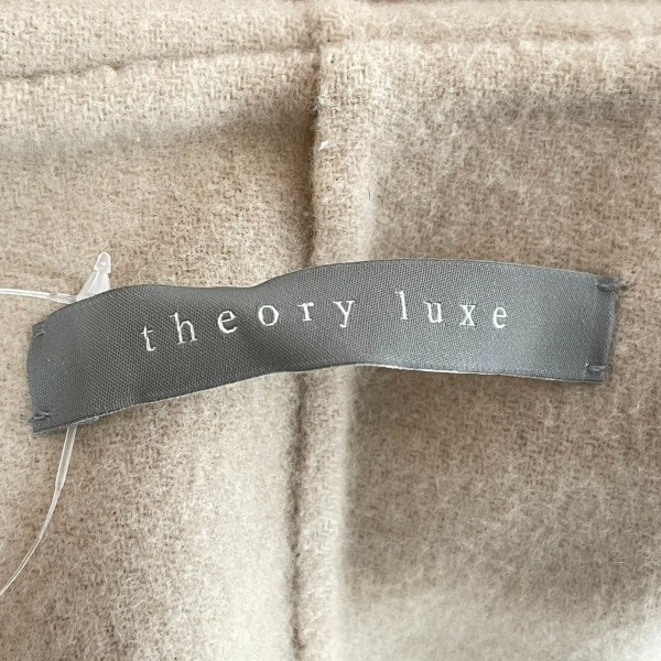 セオリーリュクス theory luxe サイズ38 M ライトブラウン×アイボリー レディース フード付き/冬物 コート_画像3