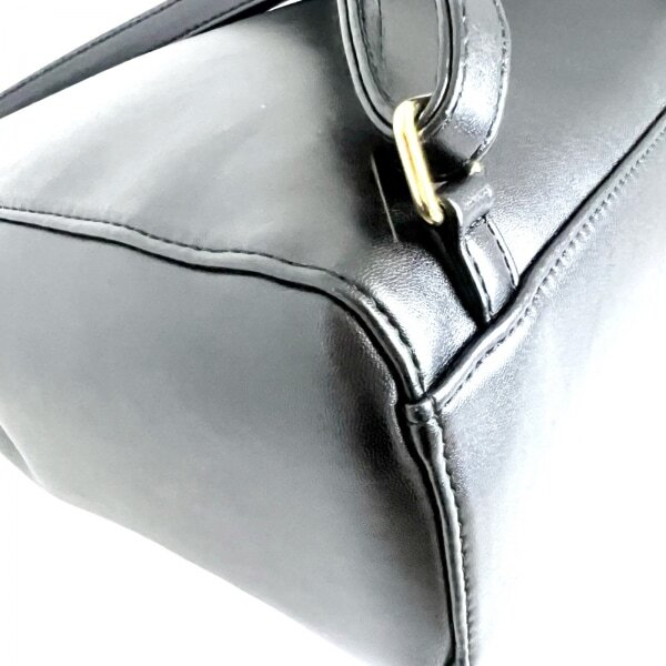  Mary Quant MARY QUANT rucksack / backpack - imitation leather black bag 