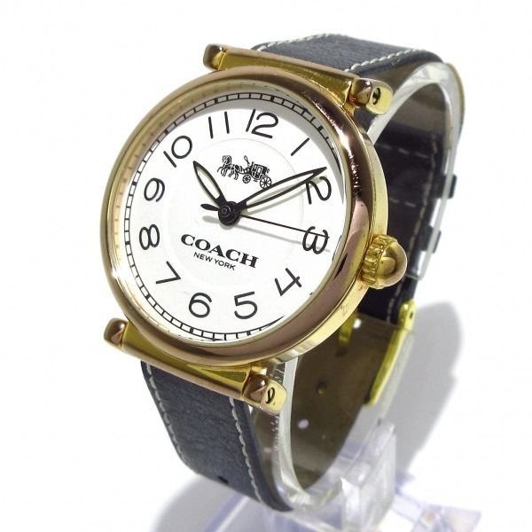 COACH(コーチ) 腕時計 - CA.66.7.34.1440 レディース 社外ベルト 白_画像2