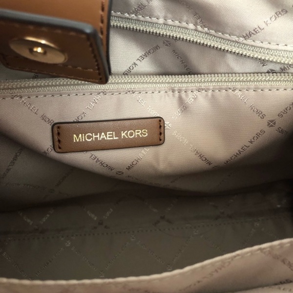 マイケルコース MICHAEL KORS ハンドバッグ ハミルトン サッチェル ミディアム レザー ブラウン 美品 バッグ_画像8