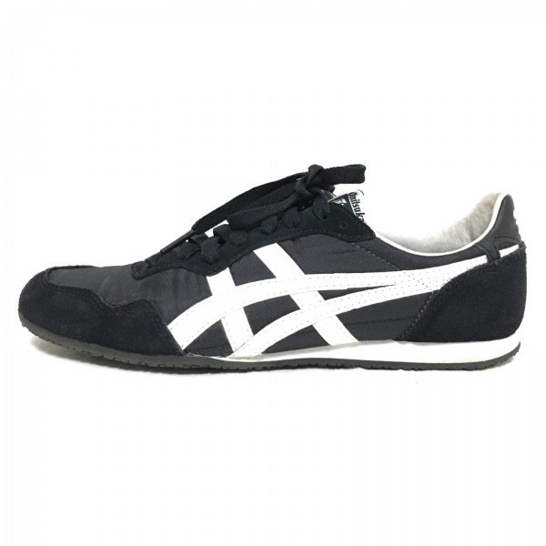 アシックス・オニツカタイガー asics Onitsuka Tiger スニーカー 24.5 - 化学繊維×スエード×合皮 黒×白 レディース 靴_画像1