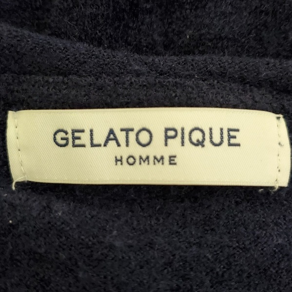 ジェラートピケ gelato pique メンズセットアップ - ネイビー×ライトパープル メンズ ルームウェア/ボーダー メンズスーツ_画像3