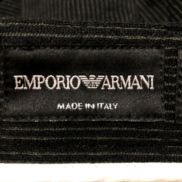 エンポリオアルマーニ EMPORIOARMANI パンツ サイズ48 XL - 黒×ライトグレー レディース フルレングス/ストライプ 美品 ボトムス_画像3