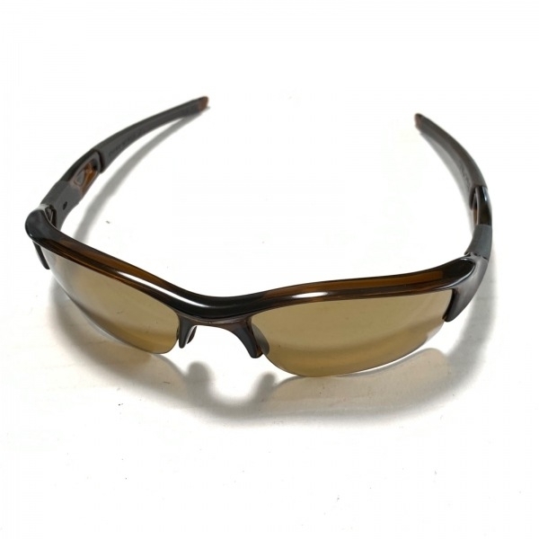 オークリー OAKLEY 12-904 FLAK プラスチック×ラバー ブラウン×ダークブラウン ミラーレンズ サングラス_画像1